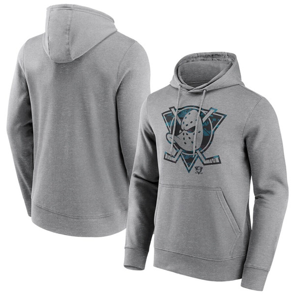 Men's Grey Anaheim Ducks Summer Beach 2 Hoodie